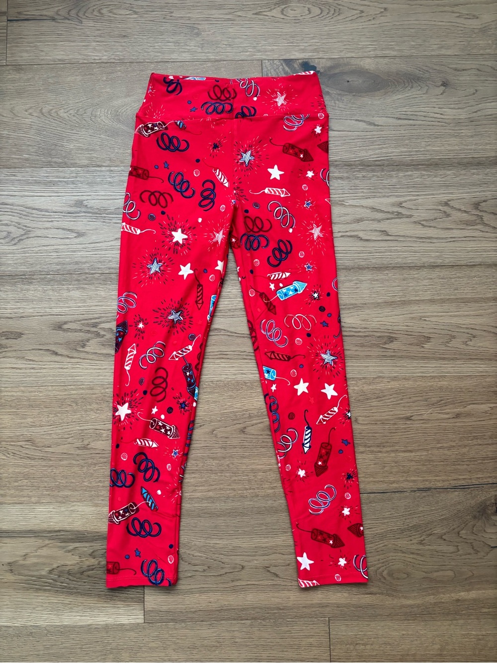 LulaRoe Women’s USA Print Leggings
